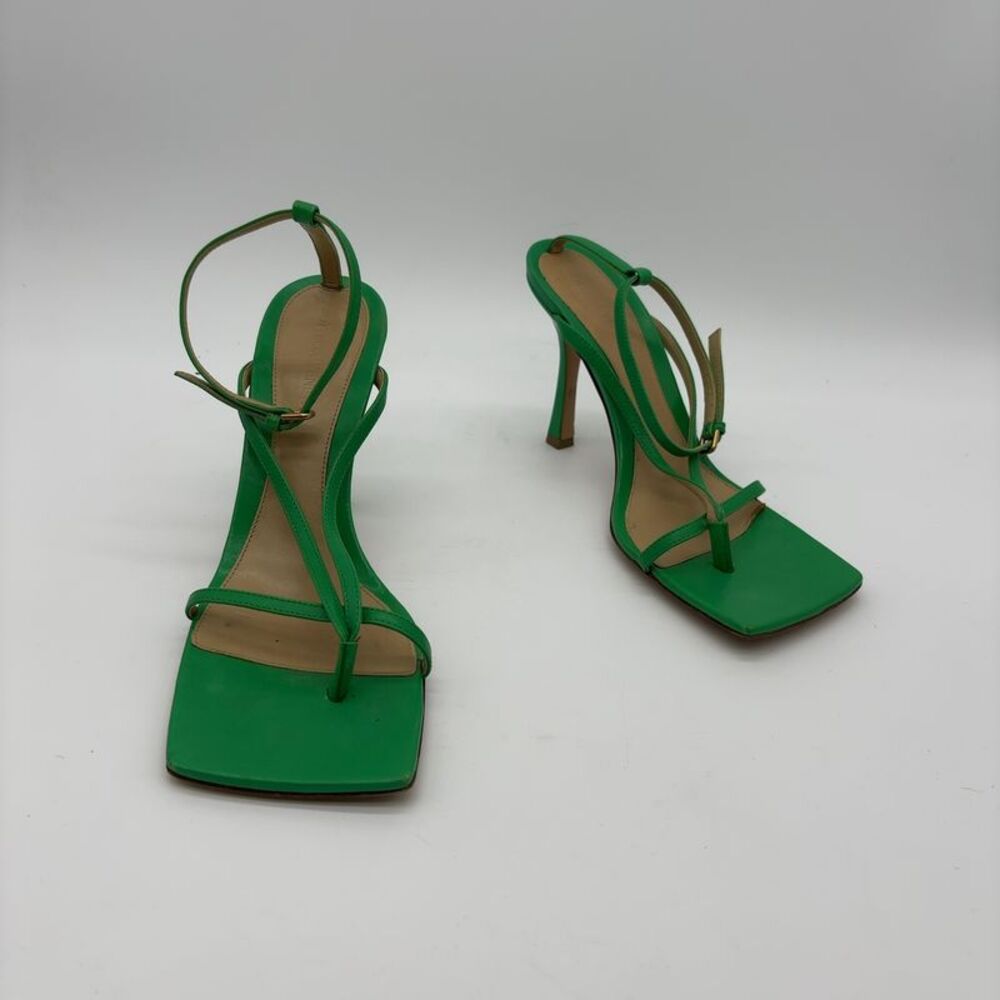 Bottega Veneta Green Strappy Heels